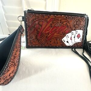 Haute Southern Hyde Vegas Card Clutch Purse